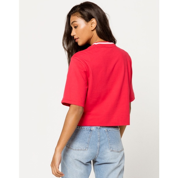 Adidas Originals Relaxed Trefoil Crop Tee - Picture 3 of 8